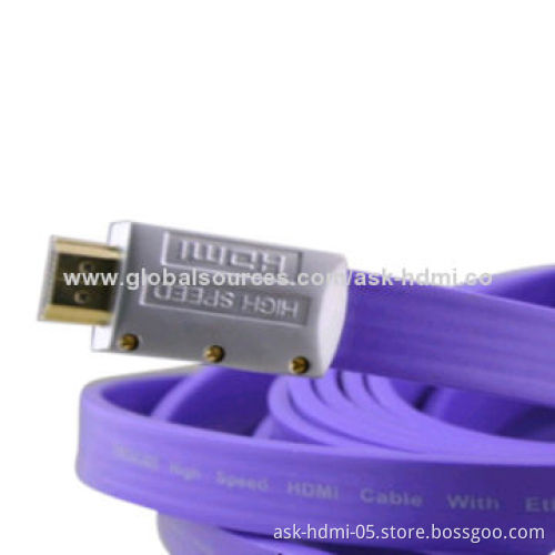 High-speed HDMI Cable with Ethernet for 3D, PVC Injection Molding TypeNew